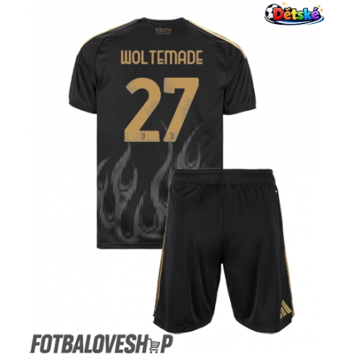 Juventus Nick Woltemade #27 Dětské Alternativní Dres 2026-27 Krátký Rukáv (+ trenýrky)