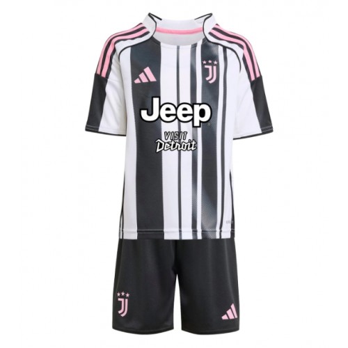 Juventus Pierre Kalulu #15 Dětské Domácí Dres 2025-26 Krátký Rukáv (+ trenýrky)