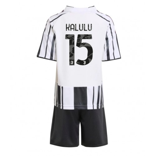 Juventus Pierre Kalulu #15 Dětské Domácí Dres 2025-26 Krátký Rukáv (+ trenýrky)