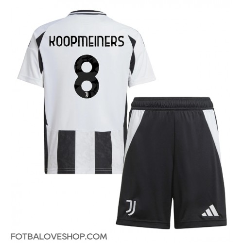 Juventus Teun Koopmeiners #8 Dětské Domácí Dres 2024-25 Krátký Rukáv (+ trenýrky)