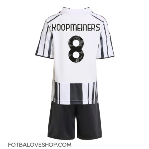 Juventus Teun Koopmeiners #8 Dětské Domácí Dres 2025-26 Krátký Rukáv (+ trenýrky)