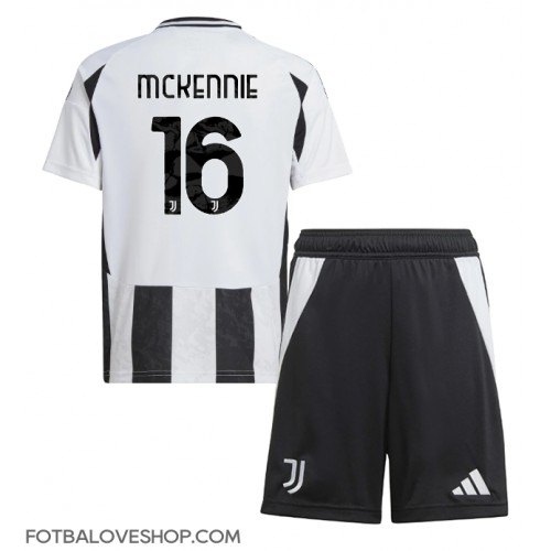 Juventus Weston McKennie #16 Dětské Domácí Dres 2024-25 Krátký Rukáv (+ trenýrky)