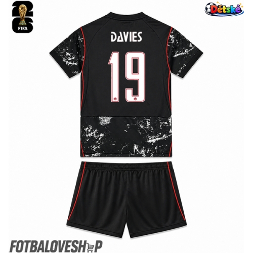 Kanada Alphonso Davies #19 Dětské Venkovní Dres MS 2026 Krátký Rukáv (+ trenýrky)