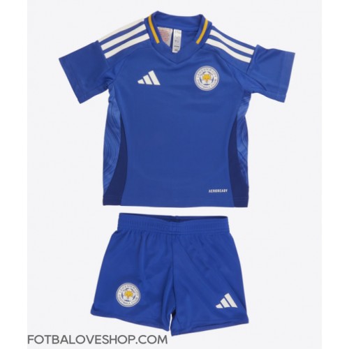 Leicester City Jamie Vardy #9 Dětské Domácí Dres 2024-25 Krátký Rukáv (+ trenýrky)