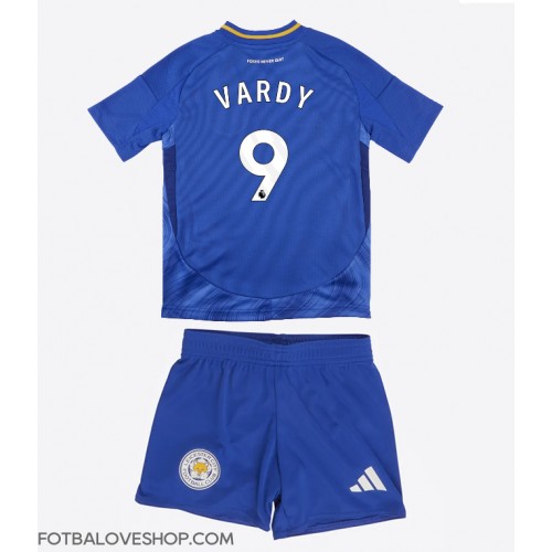 Leicester City Jamie Vardy #9 Dětské Domácí Dres 2024-25 Krátký Rukáv (+ trenýrky)
