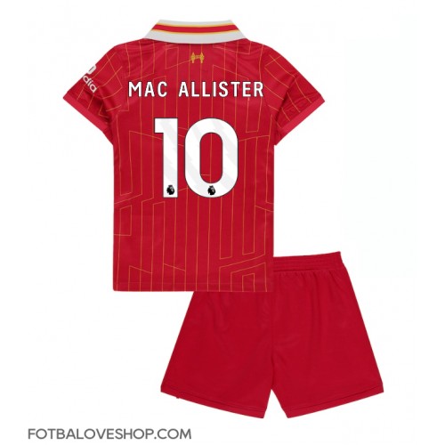 Liverpool Alexis Mac Allister #10 Dětské Domácí Dres 2024-25 Krátký Rukáv (+ trenýrky)