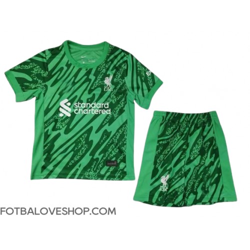 Liverpool Alisson Becker #1 Brankářské Dětské Venkovní Dres 2024-25 Krátký Rukáv (+ trenýrky)