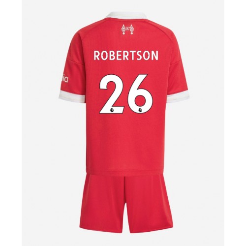 Liverpool Andrew Robertson #26 Dětské Domácí Dres 2025-26 Krátký Rukáv (+ trenýrky)