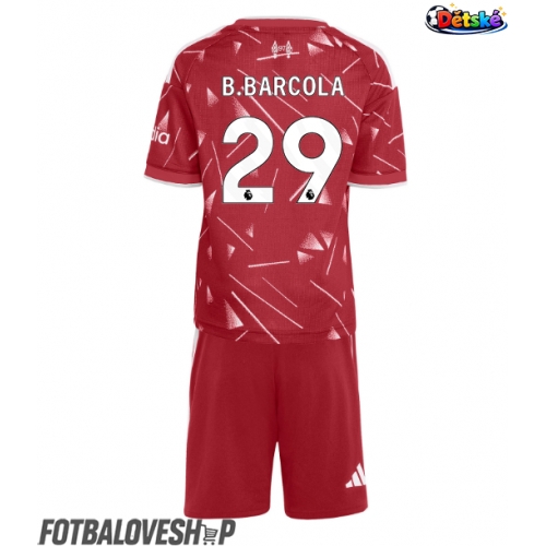 Liverpool Bradley Barcola #29 Dětské Domácí Dres 2026-27 Krátký Rukáv (+ trenýrky)