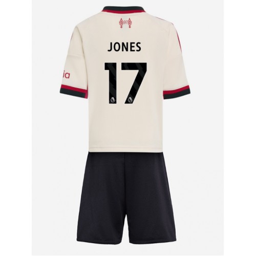 Liverpool Curtis Jones #17 Dětské Venkovní Dres 2025-26 Krátký Rukáv (+ trenýrky)