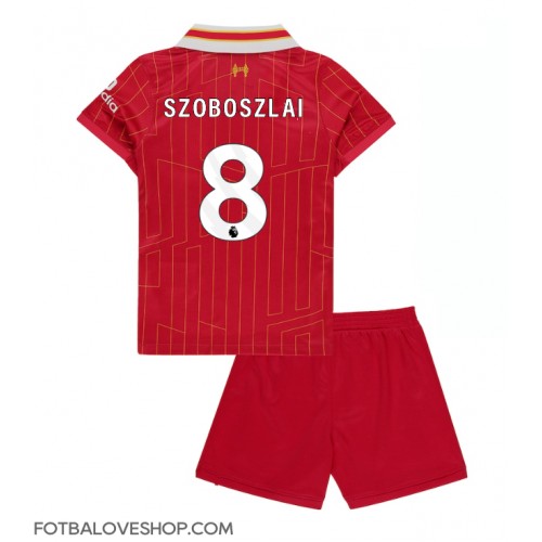 Liverpool Dominik Szoboszlai #8 Dětské Domácí Dres 2024-25 Krátký Rukáv (+ trenýrky)