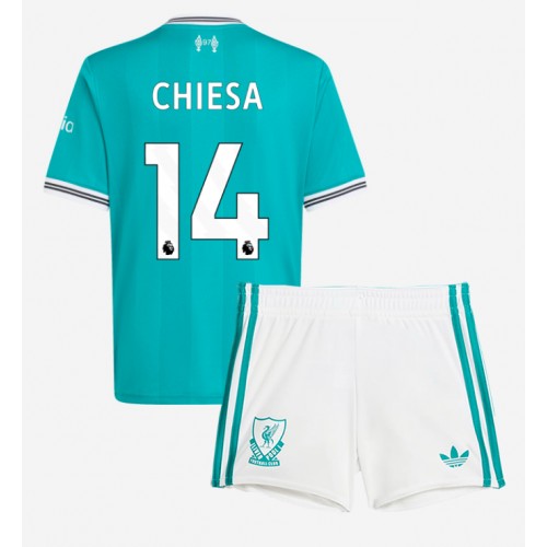 Liverpool Federico Chiesa #14 Dětské Alternativní Dres 2025-26 Krátký Rukáv (+ trenýrky)