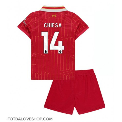 Liverpool Federico Chiesa #14 Dětské Domácí Dres 2024-25 Krátký Rukáv (+ trenýrky)
