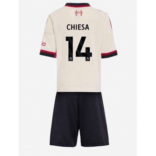 Liverpool Federico Chiesa #14 Dětské Venkovní Dres 2025-26 Krátký Rukáv (+ trenýrky)