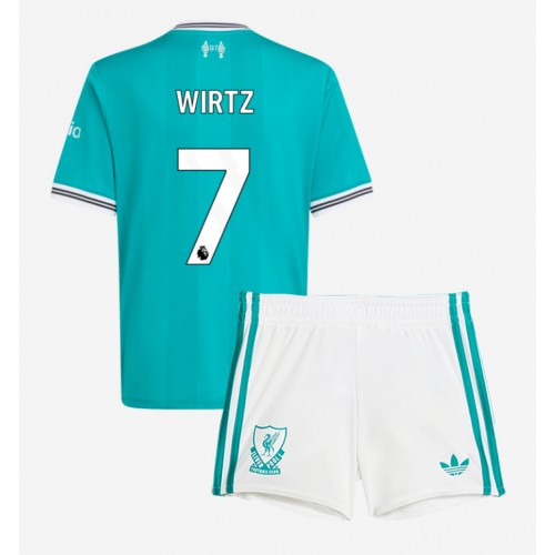 Liverpool Florian Wirtz #7 Dětské Alternativní Dres 2025-26 Krátký Rukáv (+ trenýrky)