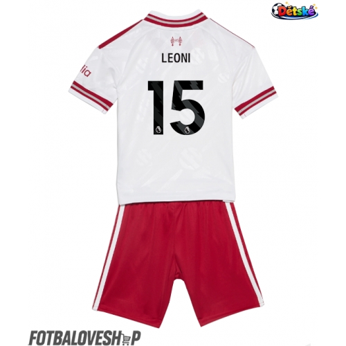 Liverpool Giovanni Leoni #15 Dětské Venkovní Dres 2026-27 Krátký Rukáv (+ trenýrky)