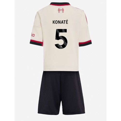 Liverpool Ibrahima Konate #5 Dětské Venkovní Dres 2025-26 Krátký Rukáv (+ trenýrky)