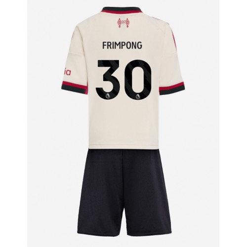 Liverpool Jeremie Frimpong #30 Dětské Venkovní Dres 2025-26 Krátký Rukáv (+ trenýrky)