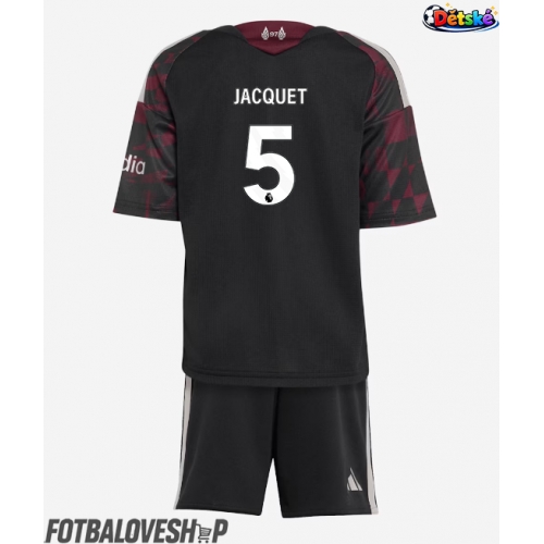 Liverpool Jeremy Jacquet #5 Dětské Alternativní Dres 2026-27 Krátký Rukáv (+ trenýrky)