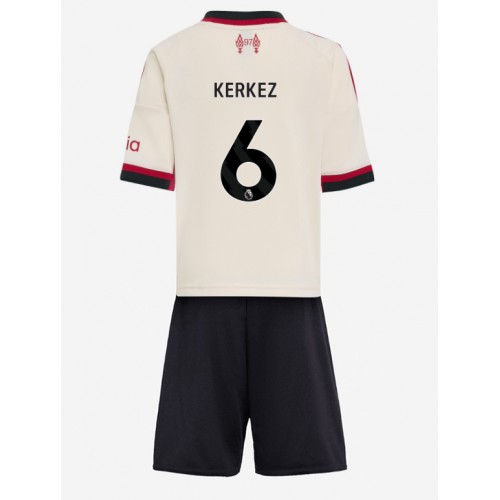 Liverpool Milos Kerkez #6 Dětské Venkovní Dres 2025-26 Krátký Rukáv (+ trenýrky)