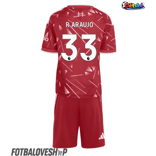 Liverpool Ronald Araujo #33 Dětské Domácí Dres 2026-27 Krátký Rukáv (+ trenýrky)