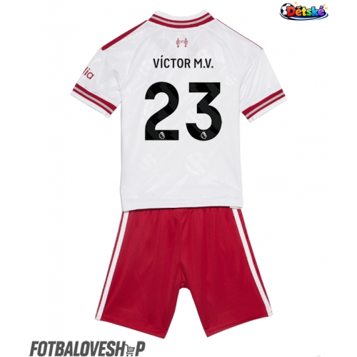 Liverpool Victor Munoz #23 Dětské Venkovní Dres 2026-27 Krátký Rukáv (+ trenýrky)