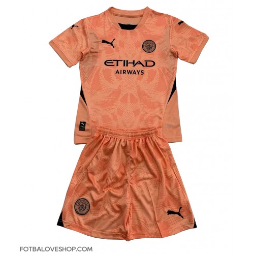 Manchester City Brankářské Dětské Venkovní Dres 2024-25 Krátký Rukáv (+ trenýrky)