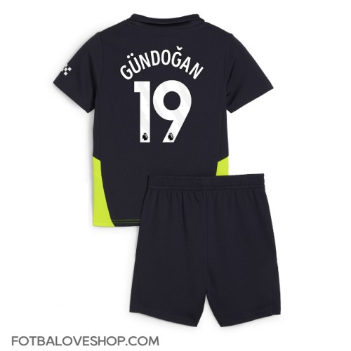 Manchester City Ilkay Gundogan #19 Dětské Venkovní Dres 2024-25 Krátký Rukáv (+ trenýrky)
