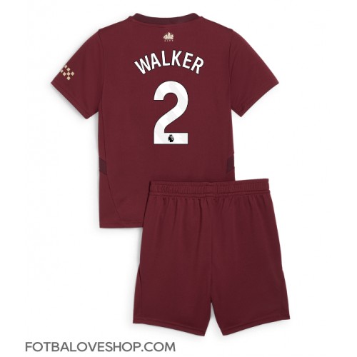 Manchester City Kyle Walker #2 Dětské Alternativní Dres 2024-25 Krátký Rukáv (+ trenýrky)