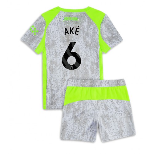 Manchester City Nathan Ake #6 Dětské Alternativní Dres 2025-26 Krátký Rukáv (+ trenýrky)