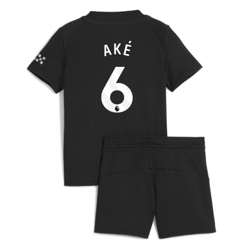 Manchester City Nathan Ake #6 Dětské Venkovní Dres 2025-26 Krátký Rukáv (+ trenýrky)
