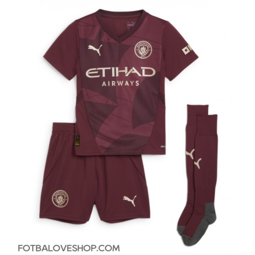 Manchester City Oscar Bobb #52 Dětské Alternativní Dres 2024-25 Krátký Rukáv (+ trenýrky)