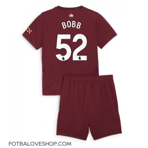 Manchester City Oscar Bobb #52 Dětské Alternativní Dres 2024-25 Krátký Rukáv (+ trenýrky)