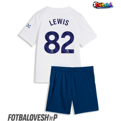 Manchester City Rico Lewis #82 Dětské Alternativní Dres 2026-27 Krátký Rukáv (+ trenýrky)