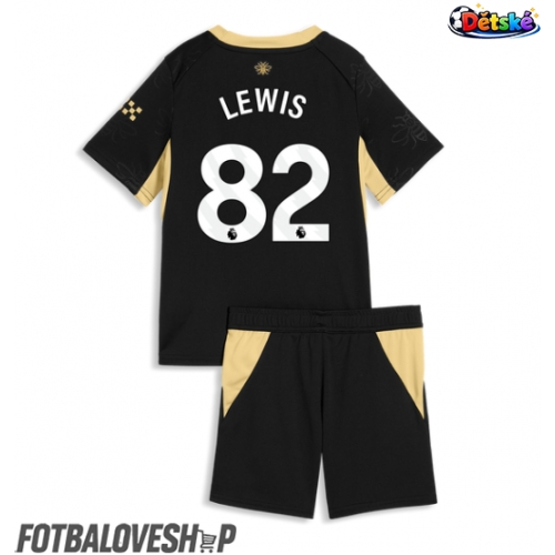 Manchester City Rico Lewis #82 Dětské Venkovní Dres 2026-27 Krátký Rukáv (+ trenýrky)