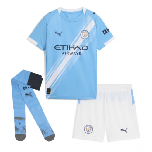 Manchester City Rodri Hernandez #16 Dětské Domácí Dres 2025-26 Krátký Rukáv (+ trenýrky)