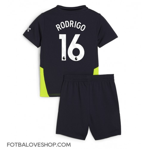 Manchester City Rodri Hernandez #16 Dětské Venkovní Dres 2024-25 Krátký Rukáv (+ trenýrky)