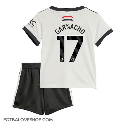 Manchester United Alejandro Garnacho #17 Dětské Alternativní Dres 2024-25 Krátký Rukáv (+ trenýrky)