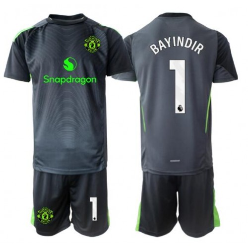 Manchester United Altay Bayindir #1 Brankářské Dětské Venkovní Dres 2025-26 Krátký Rukáv (+ trenýrky)