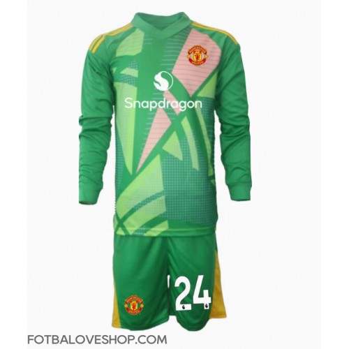 Manchester United Andre Onana #24 Brankářské Dětské Alternativní Dres 2024-25 Dlouhý Rukáv (+ trenýrky)