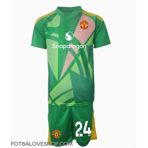 Manchester United Andre Onana #24 Brankářské Dětské Alternativní Dres 2024-25 Krátký Rukáv (+ trenýrky)