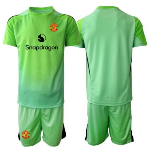 Manchester United Brankářské Dětské Alternativní Dres 2025-26 Krátký Rukáv (+ trenýrky)