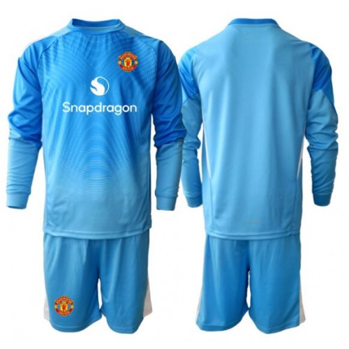 Manchester United Brankářské Dětské Domácí Dres 2025-26 Dlouhý Rukáv (+ trenýrky)