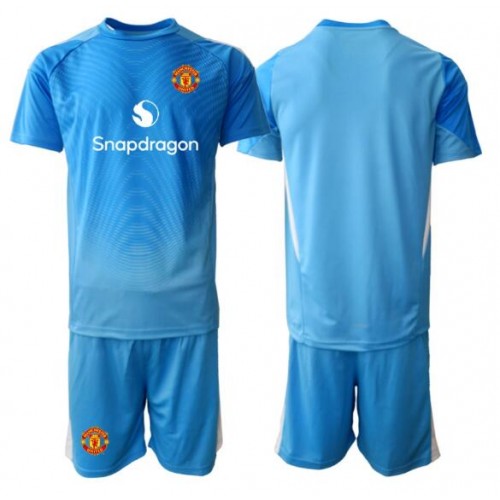 Manchester United Brankářské Dětské Domácí Dres 2025-26 Krátký Rukáv (+ trenýrky)