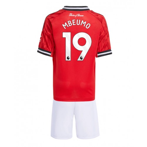 Manchester United Bryan Mbeumo #19 Dětské Domácí Dres 2025-26 Krátký Rukáv (+ trenýrky)