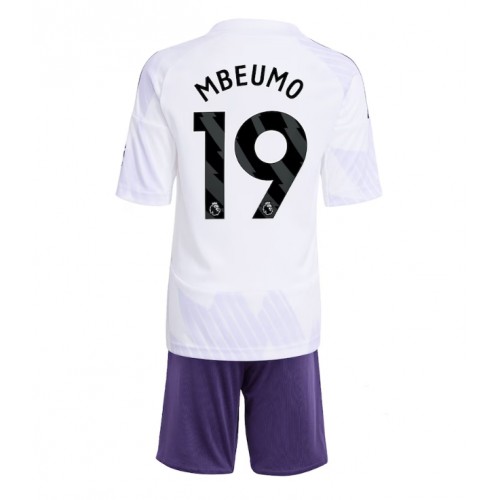 Manchester United Bryan Mbeumo #19 Dětské Venkovní Dres 2025-26 Krátký Rukáv (+ trenýrky)