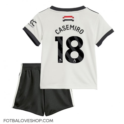 Manchester United Casemiro #18 Dětské Alternativní Dres 2024-25 Krátký Rukáv (+ trenýrky)