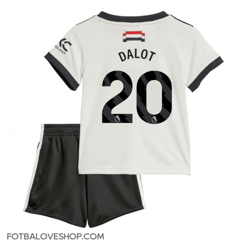Manchester United Diogo Dalot #20 Dětské Alternativní Dres 2024-25 Krátký Rukáv (+ trenýrky)