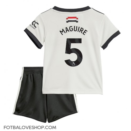 Manchester United Harry Maguire #5 Dětské Alternativní Dres 2024-25 Krátký Rukáv (+ trenýrky)