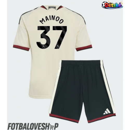 Manchester United Kobbie Mainoo #37 Dětské Alternativní Dres 2026-27 Krátký Rukáv (+ trenýrky)